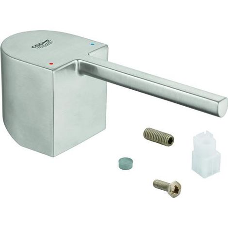 Hebel 48452 pour lavabo EHM, montage à un trou, supersteel