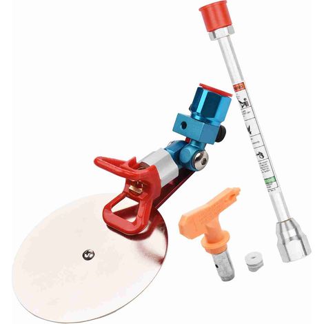 Outil accessoire de guidage de pulvérisation universel 7/8 po pour pulvérisateur de peinture sans air Wagner avec déflecteur anti-éclaboussures, buse 517, rallonge et joint d'étanchéité.