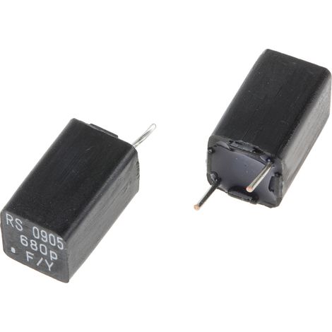 Condensateur à couche mince RS PRO 680pF 63V c.c. ±1%
