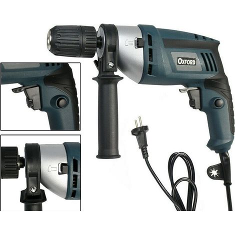 TRADE SHOP - Trapano Elettrico Avvitatore Autoserrante 750w Watt 13mm 3000rpm Percussione - (1/4)
