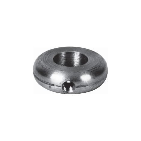 Garniture pour barreaux de Ø14mm - Hauteur 10mm largeur 32mm - Acier tourné - À visser - DECO FER FORGE