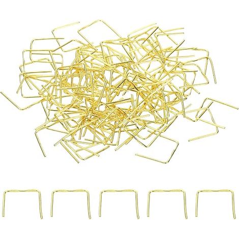 Épingles de Connexion Lustre Cuivre 13x12mm Clips Cristal Fixer Pièces Cristal Remplacements Lustres Couleur Or (1/5)