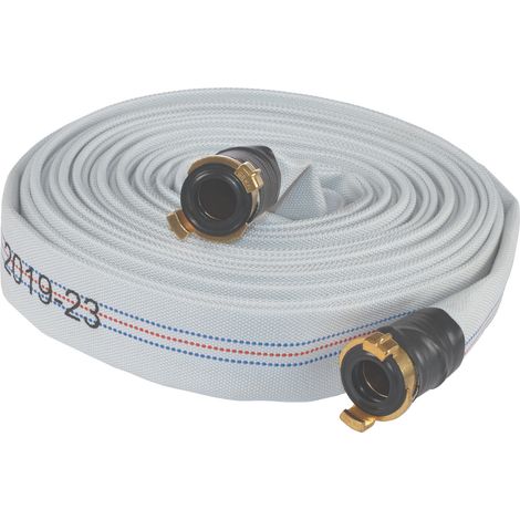 Set di tubi in gomma ID 32 mm lunghezza 15 m bianco