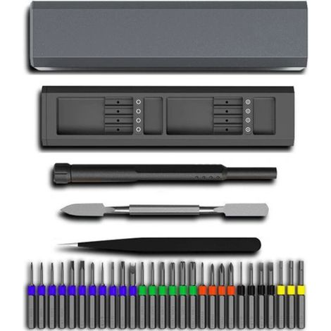 Jeu de 31 embouts de tournevis magnétiques de précision pour PC, téléphone, ordinateur et ordinateur portable (1/5)