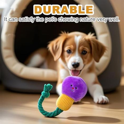 Lot de 2 jouets en peluche en forme de lampe pour chien, jouet incroyable pour chien, jouets couineurs pour chien, peluches mignonnes pour chiots et petits chiens, jeu de dessin d'intérieur (1/3)