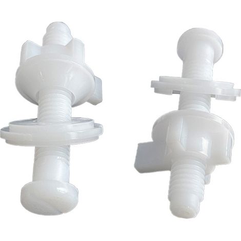 Couvercle de toilette sous boulon de verrouillage - Accessoires de connexion de toilette joint 28mm - Vis à mot POM - Composants de fixation en céramique pour WC standard et suspendu (1/4)
