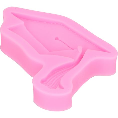 Moule en Silicone Chapeau de Diplômé pour Décoration de Gâteau Chocolat et Fondant Rose (1/5)