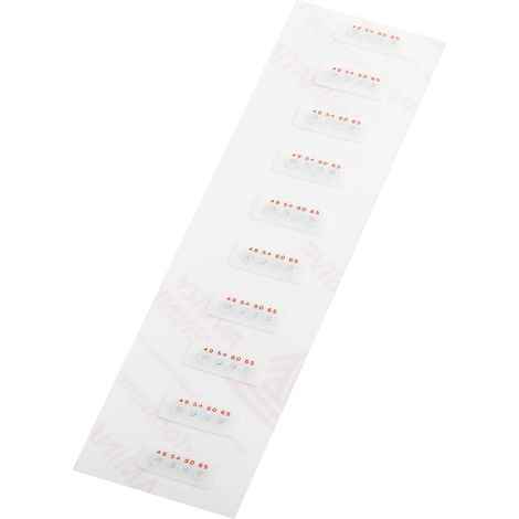 Étiquette thermosensible RS PRO 49°C à 65°C 4 niveaux ( Prix pour Paquet de 10 )