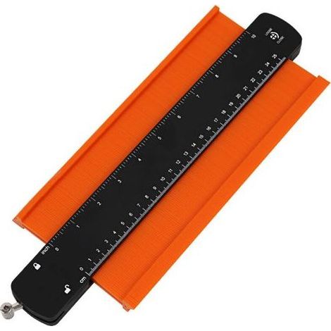 Lntyq Jauge de Contour 25cm, Cadeau Pour Pere Homme Bricoleur, Copieur Profil, Gabarit Decoupe Carrelage, Outils de Traçage, Contour Gauge, Reproducteur de Forme, Pose Parquet, Bricolage Menuisier (1/5)