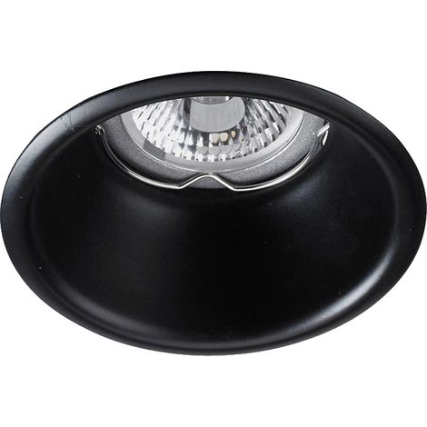 LedsC4 Dome - LED-Einbaustrahler Durchmesser 12cm. Gehäuse aus Stahl. Innenbereich IP23. Farbe Schwarz