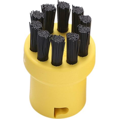 Lot de 4 brosses rondes de rechange pour nettoyeur vapeur Karcher SC1 SC2 SC3 SC4 SC5 SC7 (jaune) (1/5)