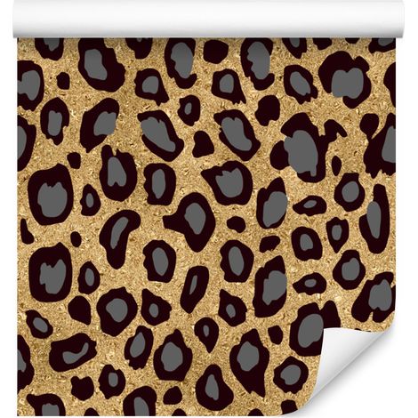 Carta da parati effetto pelle dorata, oro e bordeaux per soggiorno e camera da letto, 50x1000 cm (1/5)