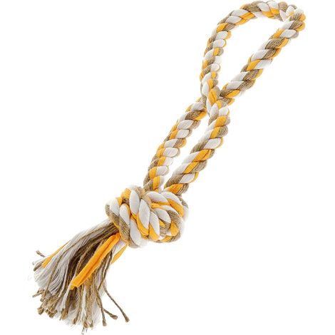 Gioco manigliotto in juta e cotone per cani