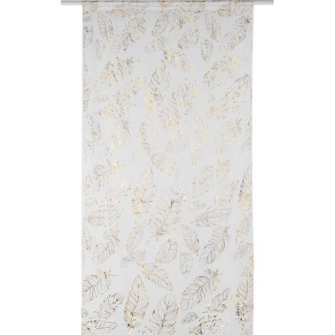 Tenda in tulle per porte e finestre, tenda per porte dai colori vivaci, ecologica per camera da letto e soggiorno (oro).