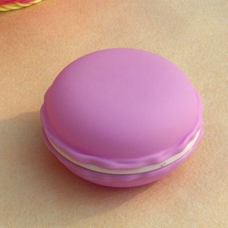 Boîte à pilules portable Mini boîte de rangement ronde Boîte à bijoux de voyage(Violet)