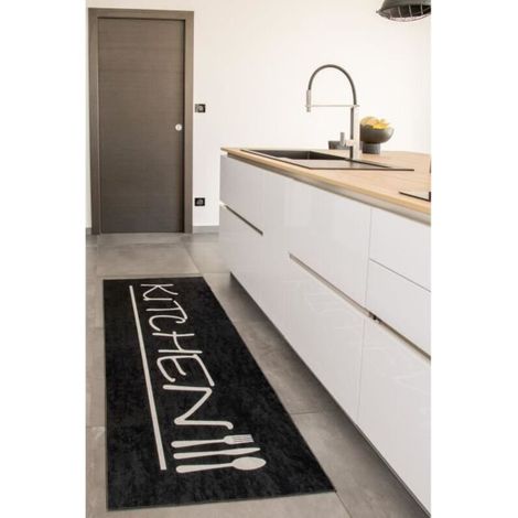 Bardusch-Tapis Moderne - 8170 Kitchen - Noir - 100% polyester - 45x75 cm - Intérieur - (1/4)