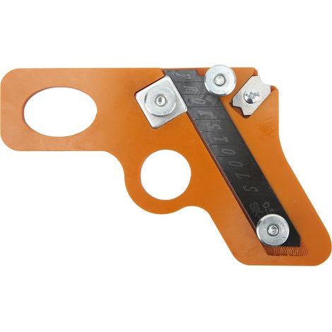 Couteau de coupe pour le travail du bois, 6mm, lame en acier allié, raboteuse d'angle, bande de PVC, raclage à double usage (1/5)