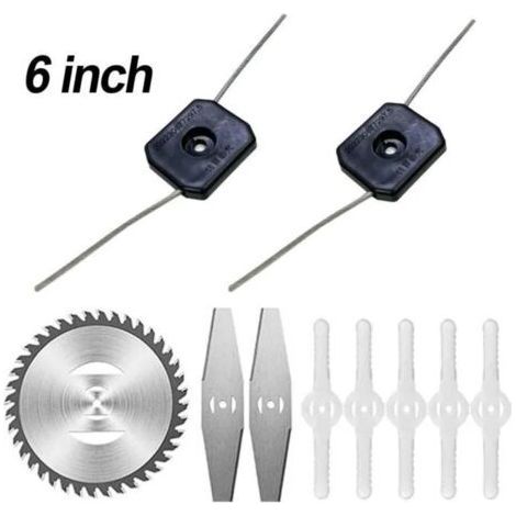 Replacement Blade Kit for String Trimmers, Brush Cutter Blades, Stainless Steel Blades, Plastic Blades - Karteo (1/5)