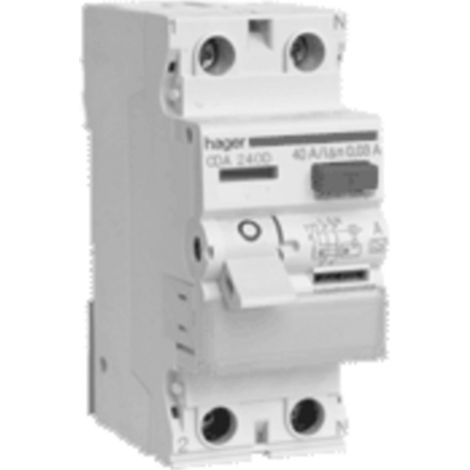 HAGER CDA216D FI-SCHALTER 2P 6KA 16A 30MA TYP A