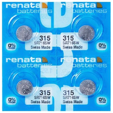 .4 Piles renata 315 SR716SW.
.
.