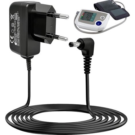 6V Chargeur Adaptateur Secteur pour Tensiomètre M2 M3 M6 Câble d'alimentation de Remplacement pour M7 Intelli IT , M8, M9, M500, M3 Comfort, X2 X3 X4 X7 Smart, HHP-CM01, 1.5m (1/5)