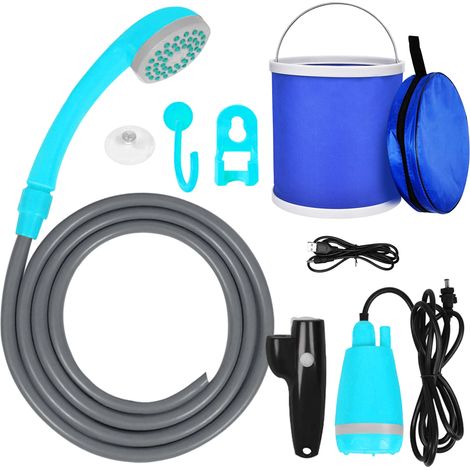 Camping tools Outdoor Camping Shower Kit with 2.5-3.5L/min,Blue (1/4)