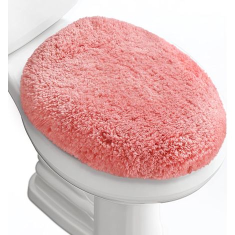 Housse de lunette de WC tuftée, lavable en machine, ajustable (1/5)