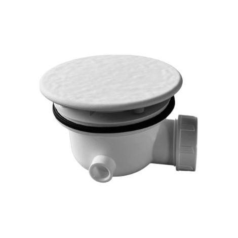 Piletta con sifone per piatto doccia 90 mm con tappo in ceramica (1/5)