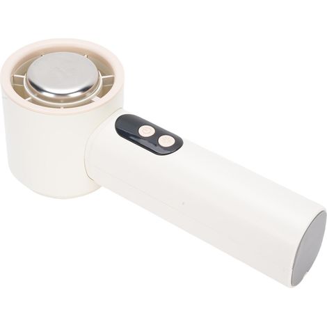 Ventilateur portable à compresse de glace avec coussinet rafraîchissant, mini-ventilateur portable rechargeable et silencieux, beige (1/5)