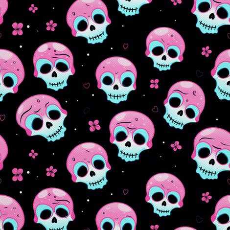 Tela Oxford decorativa para exteriores - Motivo de calavera I DX4346 (1/5)