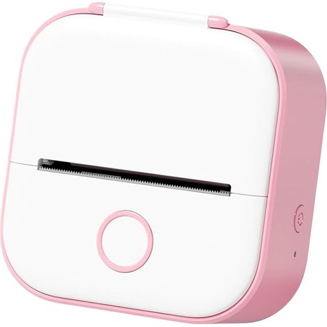 Imprimante de poche sans encre Prialize, imprimante d'autocollants - Mini imprimante pour notes scolaires, étiqueteuse, imprimante d'autocollants sans encre, imprimante thermique portable pour les étu (1/5)