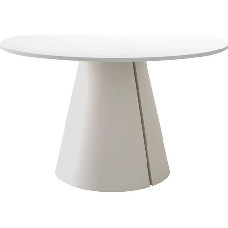 Mesa Oswego 168, Blanco, 76x0x0cm, Alargamiento, Aglomerado laminado, Metal (1/4)