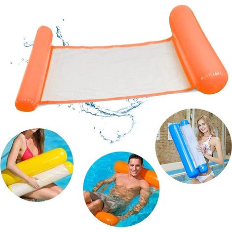 Lit Gonflable Pour Piscine - Hammock Flottant En PVC Écologique - Pour Adultes Et Enfants - Charge Max 200 Kg - 1 Pièce (1/5)