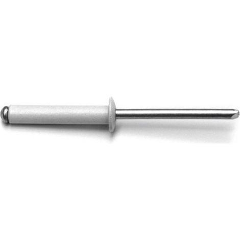 500 Rivets Aveugles Tête Ronde GORIVET ALX TRS 4.8 x 8 mm - Aluminium/Acier Blanc - D-Work