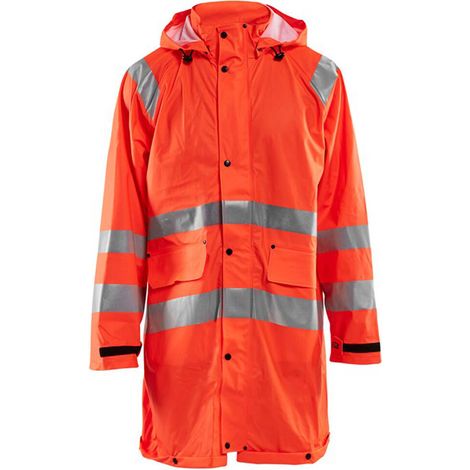 Giacca impermeabile ad alta visibilità livello 1 4324 - Arancione fluorescente XL (1/4)