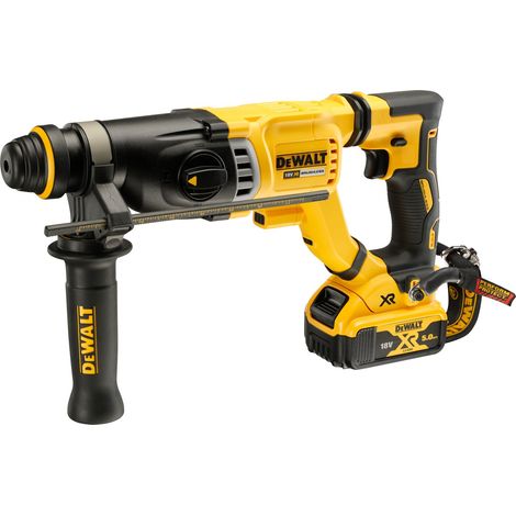 Dewalt – Marteau perforateur sans fil 18V – 3J d'impact – Moteur Brushless – Pour béton, bois et métal – Léger et ergonomique