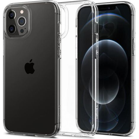 Spigen Ultra Hybrid iPhone 12 / 12 Pro Kristallklar (1/5)