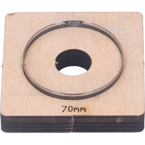 Matrice de découpe du cuir, poinçon de forme ronde, outil de moule artisanal, diamètre de 70mm pour papier et caoutchouc (1/5)