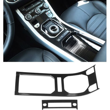 2-teilige Mittelkonsolenverkleidung in Carbon-Optik für Land Rover Range Rover Evoque (2012–2017), Interieurleisten aus Kohlefaser (1/5)