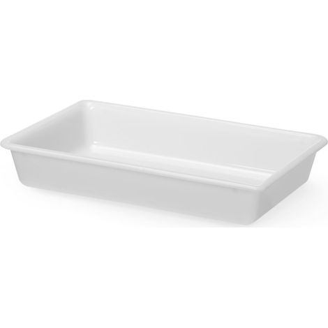Contenitore piatto per impanatura 6 l 430x285x75 mm - bianco (1/2)