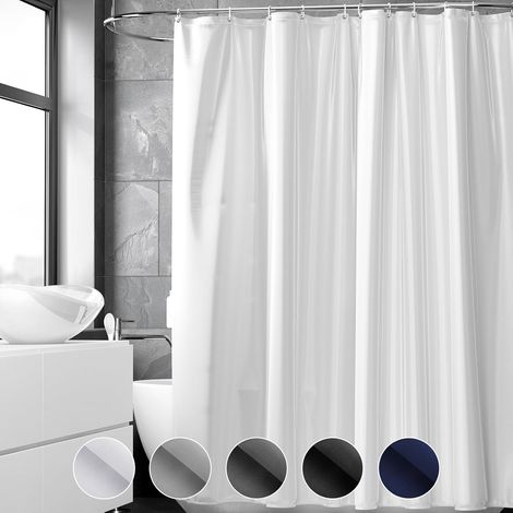 1 Rideau Douche, 180x200 cm, Imperméable, Anti Moisissure, Polyester, Lavable Machine, Salle de Bains (1/5)