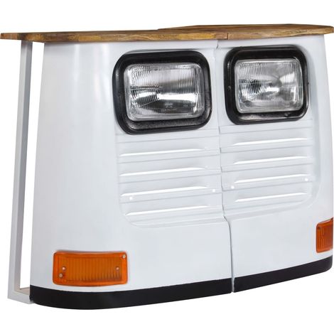 Maison Exclusive - Credenza Camion in Legno Massello di Mango Bianco