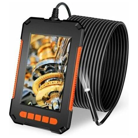Caméra d'inspection étanche 5m – Résolution 1080P – Écran LCD 4,3 pouces – 8 LED réglables pour vision nocturne – Batterie 2600mAh (1/4)