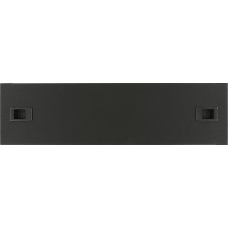 Lanview Panelblende 3U 19"" Schnappverschluss Schwarz, RAB310BL