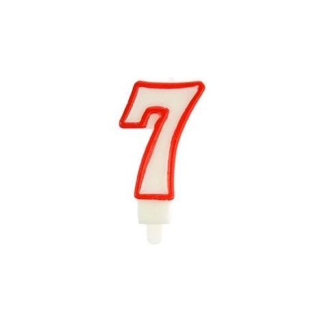 Vela 7 roja