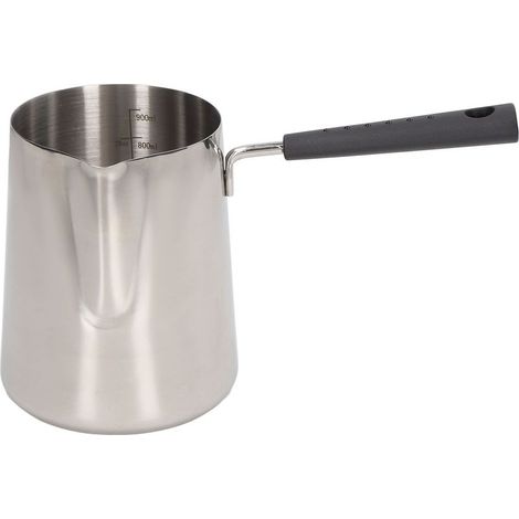à lait en acier inoxydable 304 avec long manche et bec (1/5)