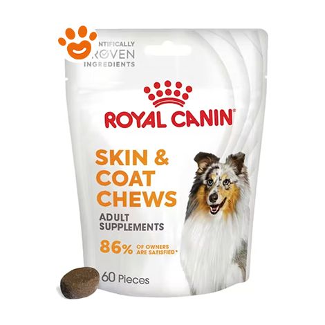 Royal Canin Dog Supplement Skin & Coat Adult Snack per Cani - Bustina 240 Gr - Snack