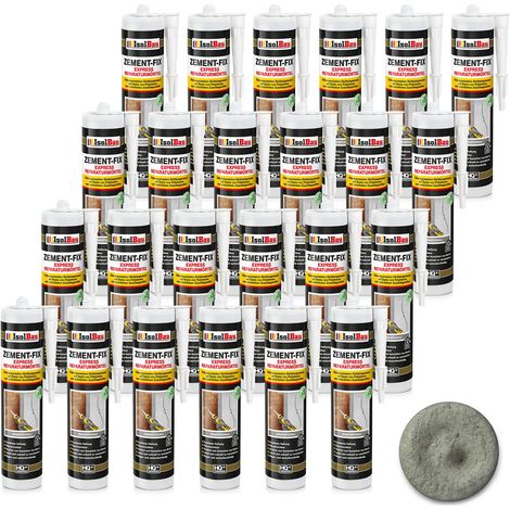 Malta cementizia IsolBau Zement-Fix grigia per riparazioni e sigillatura, 24 x 300 ml (1/5)