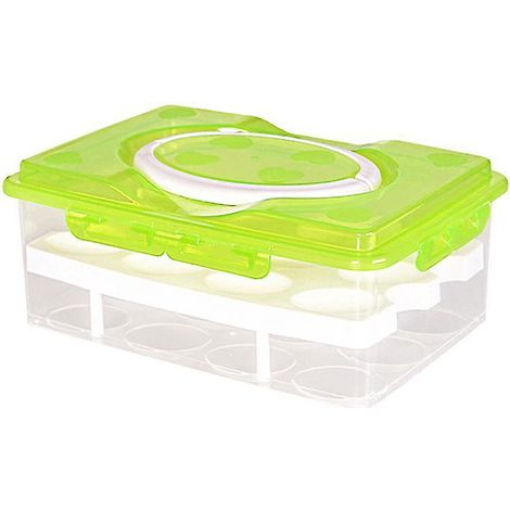 1 boîte de rangement pour œufs à double compartiment