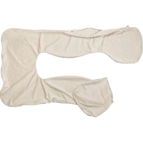 Fodera in velluto per cuscino per gravidanza BabyUniverse tipo U - beige